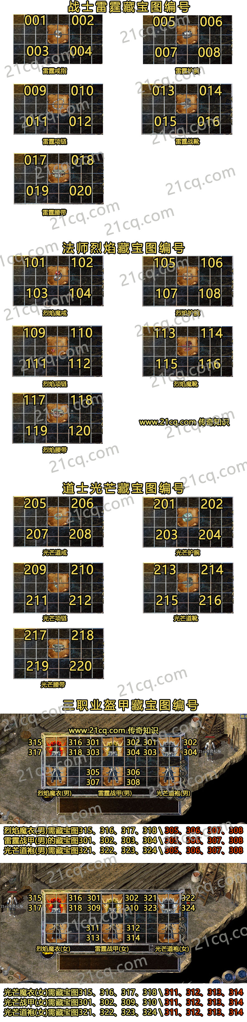 传奇藏宝图编号合成图解